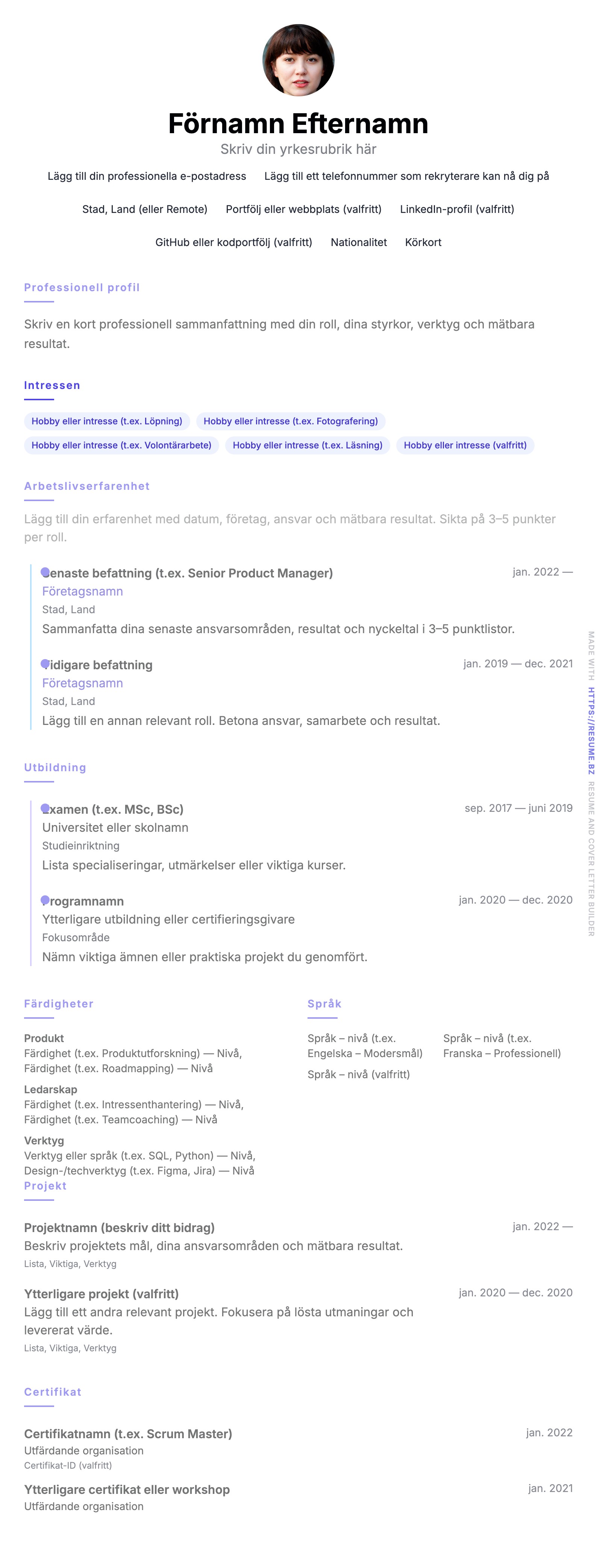Tidslinje preview